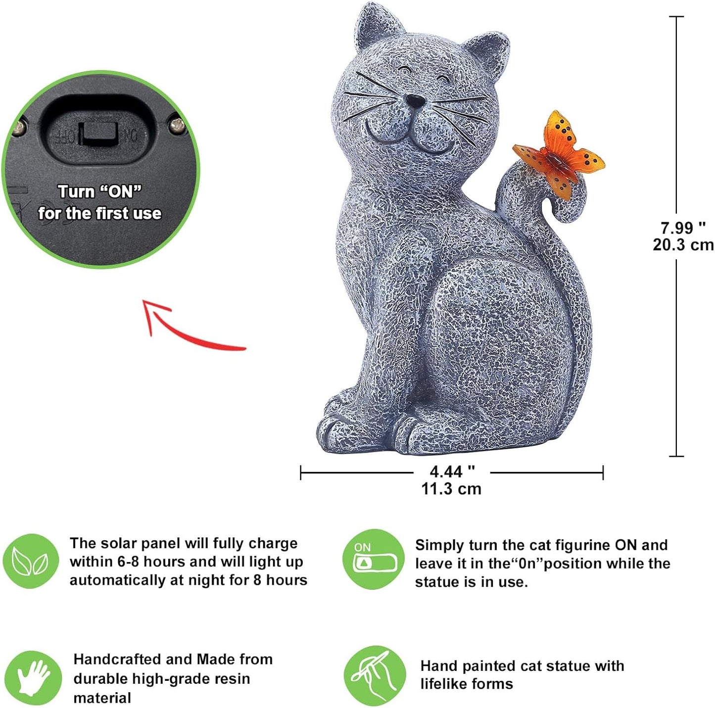 Cat Outdoor Statues for Garden