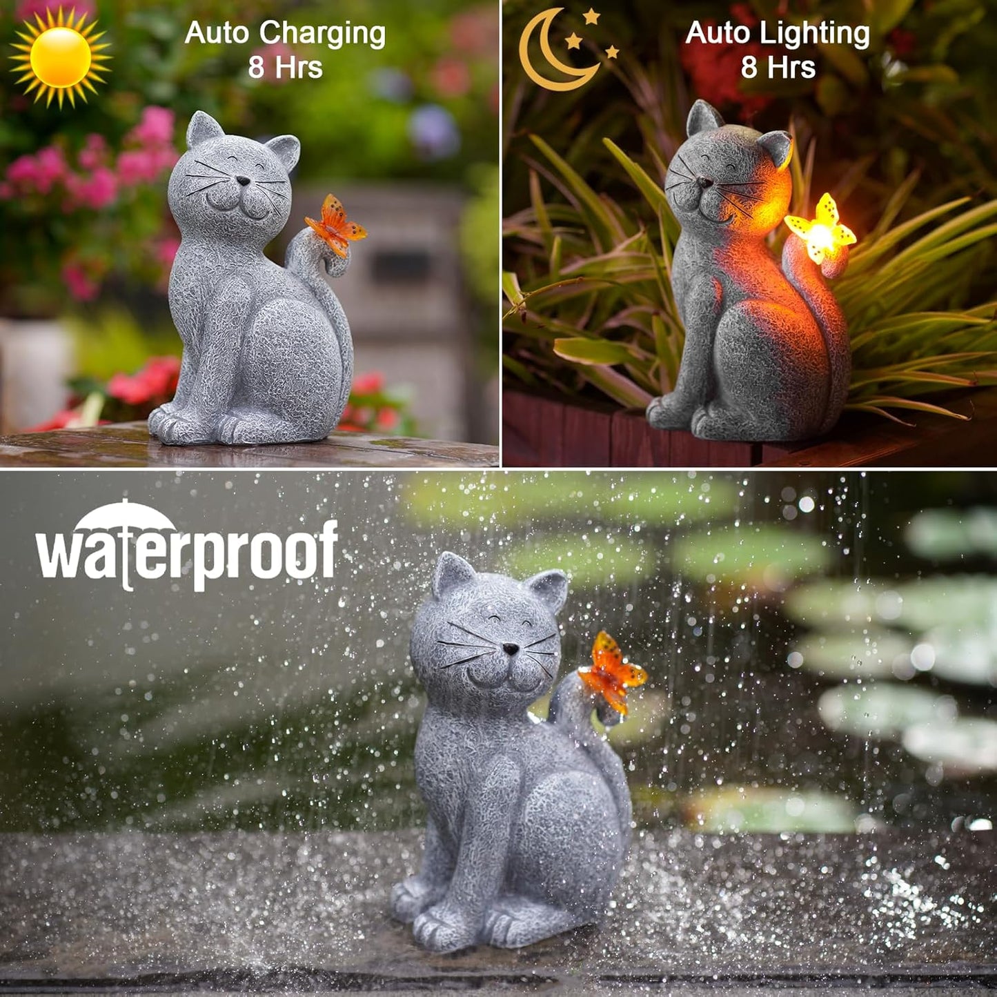 Cat Outdoor Statues for Garden