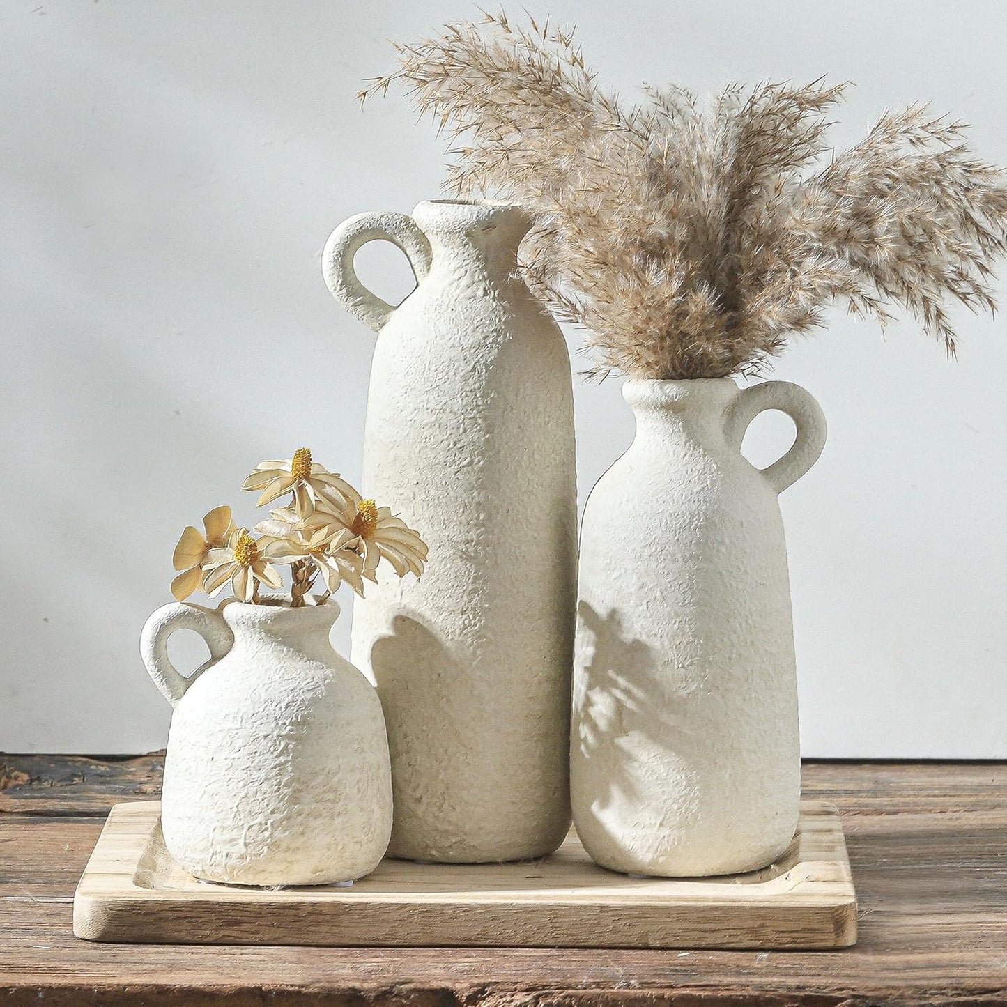 Neutral Rustic Vases