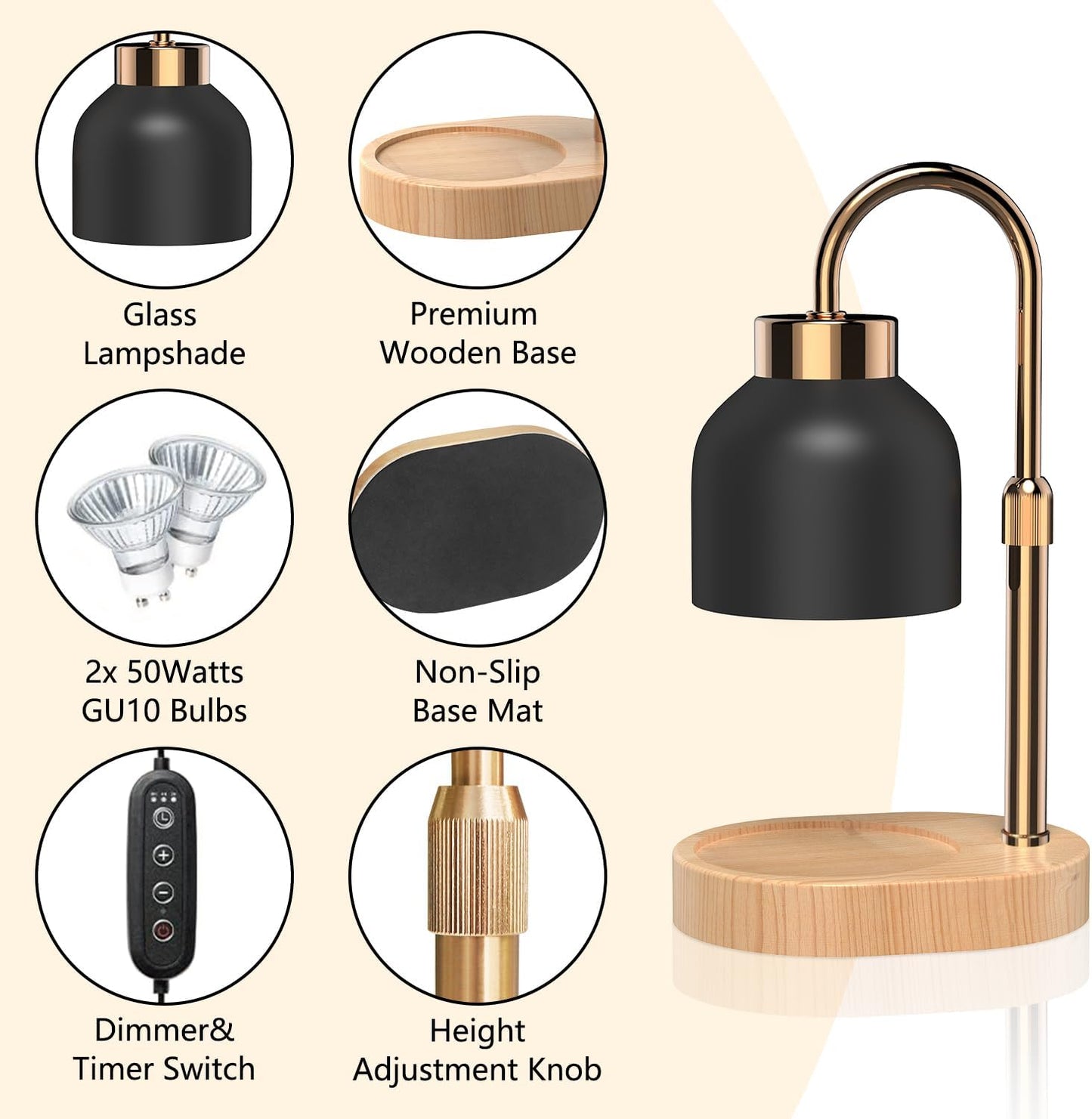 Candle Warmer Lamp with Dimmer