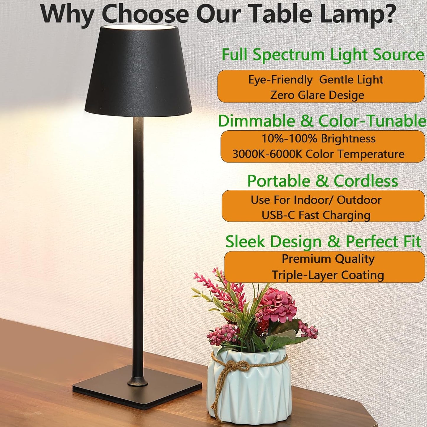 Cordless Table Lamp